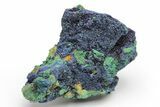 Sparkling Azurite and Malachite Crystal Association - China #217711-1